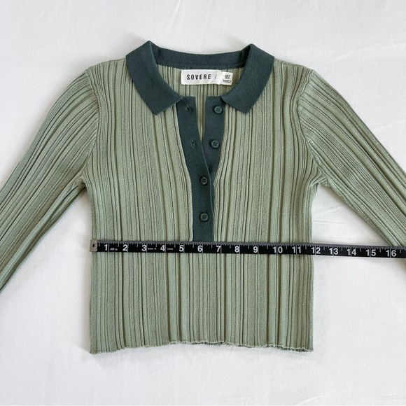 Sovere Simi Polo Knit | Green | Size 2 | NWOT - Picture 12 of 15